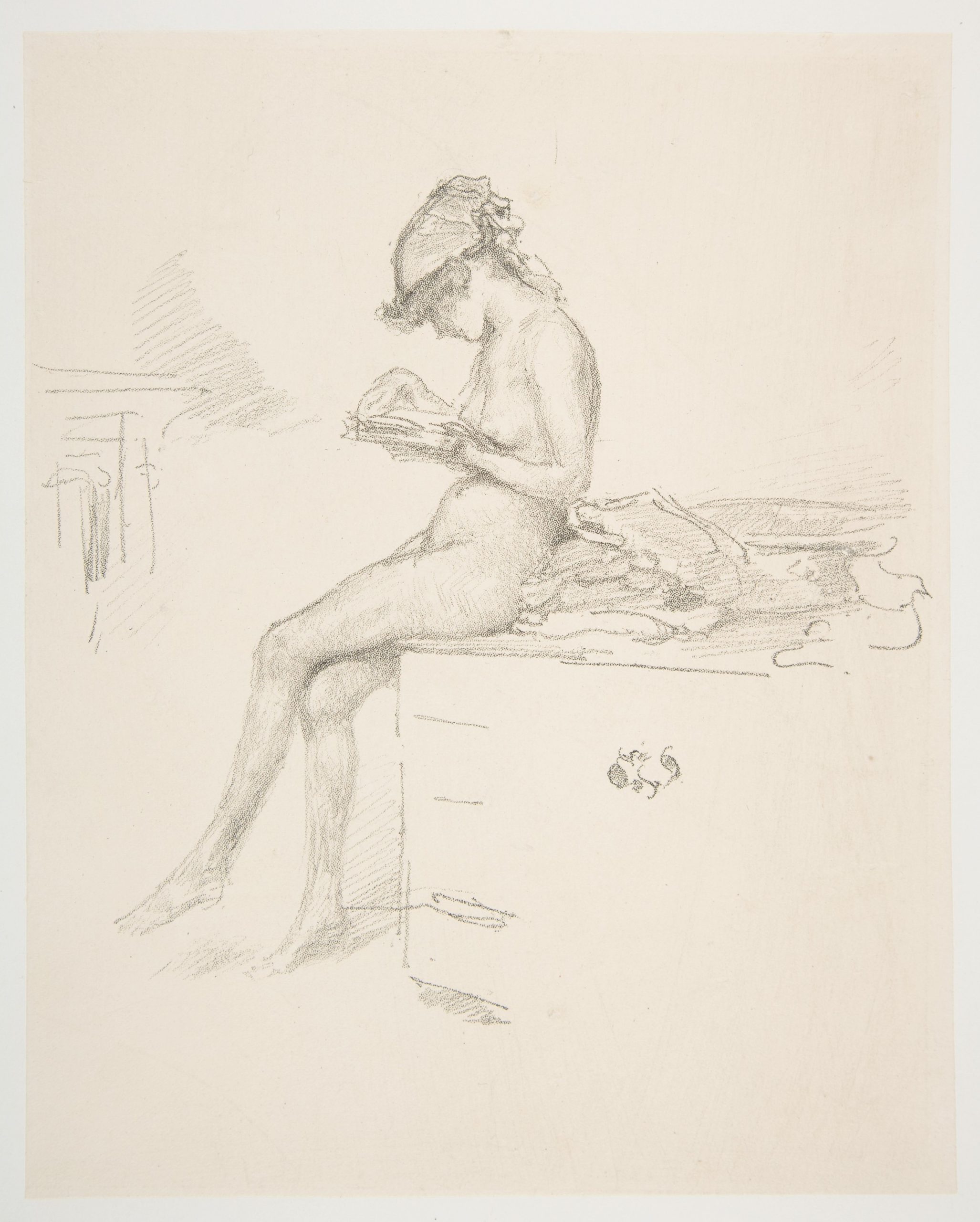 McNeill Whistler, James. 1889-90. «Little Nude Model, Reading» 
