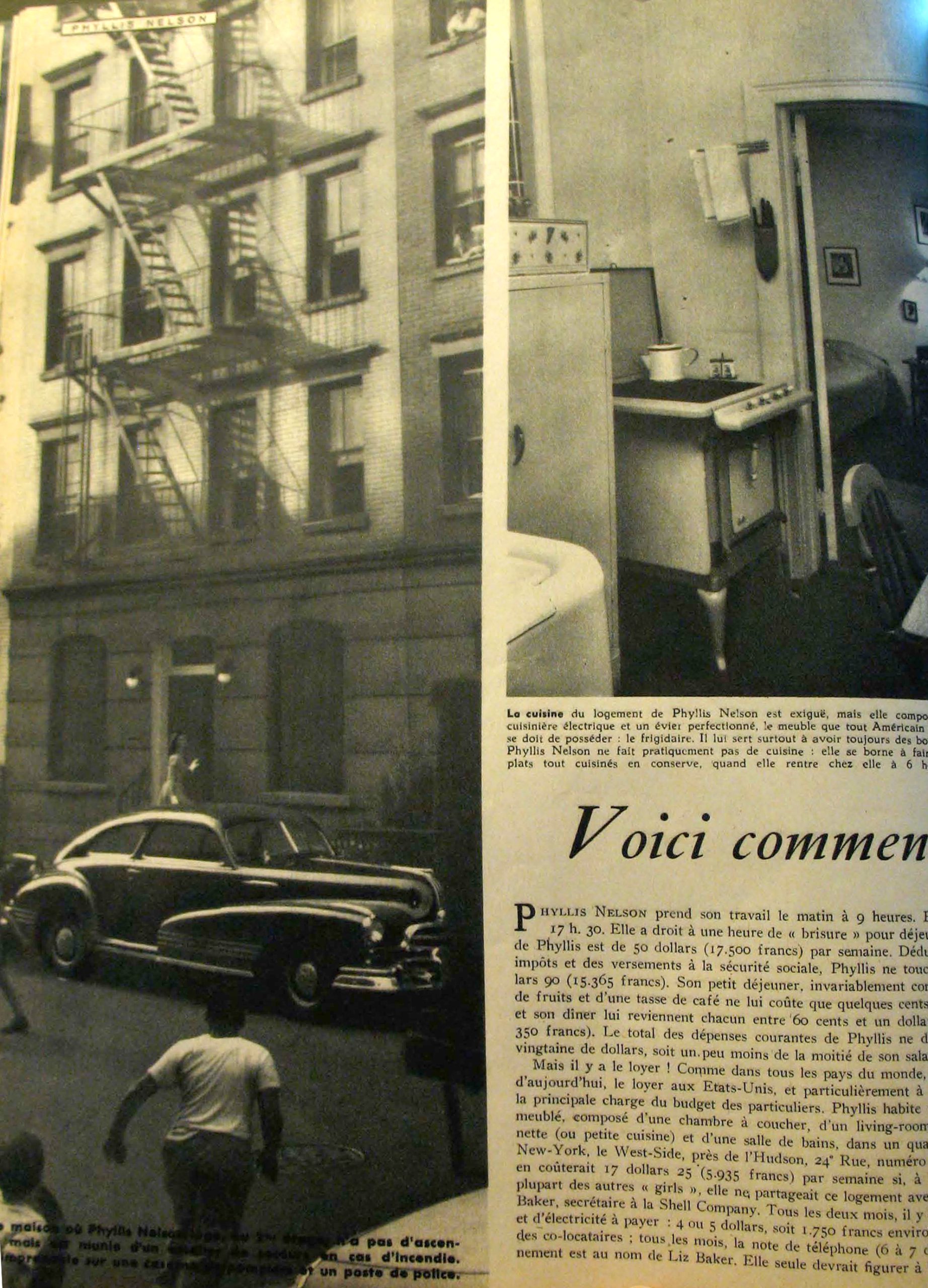 Fig. 2: Unknown author. 1949. «Phyllis Nelson est une Américaine comme les autres» [Photographie]
Paris Match, N. 25 (September 10th 1949): 26-31
