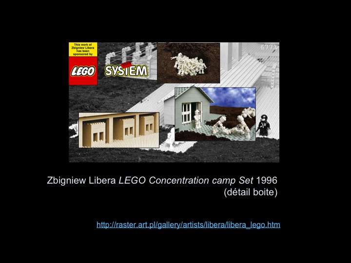 Fig. 17: Lachapelle, Louise. «Zbigniew Libera, LEGO Concentration Camp Set, 1996» [Capture d’écran, détail]
