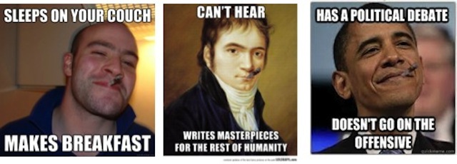 Unknown author, Unknown year. “Good Guy Greg, Good Guy Beethoven, and Good Guy Obama” [Memes]
