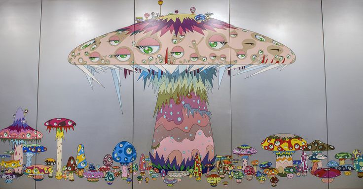 Murakami, Takashi. 1999. Super nova. Acrylique sur canevas. 300 x 1050 cm. San Francisco Museum of Modern Art
