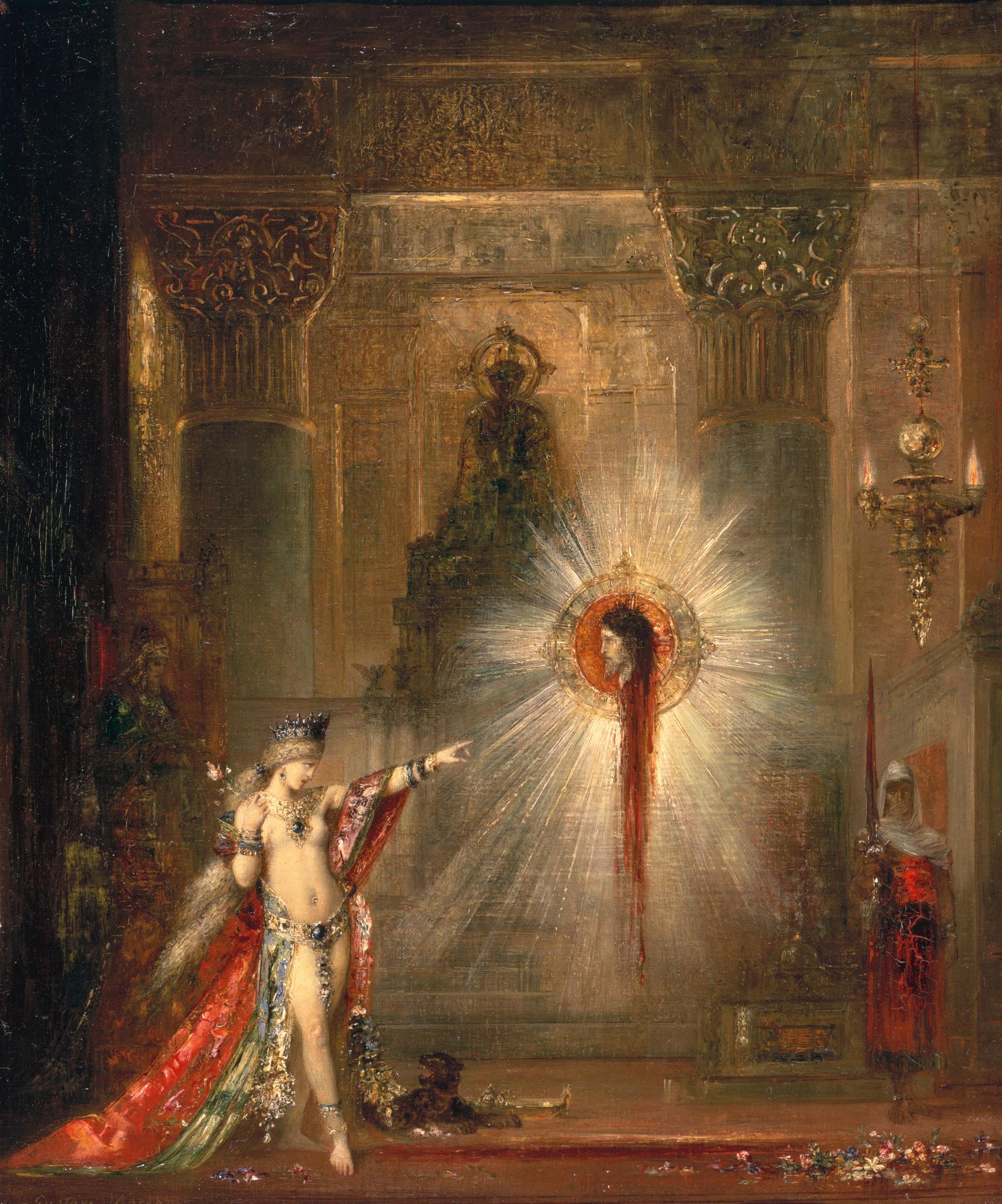 Moreau, Gustave. 1876. L’apparition, aquarelle, 106 x 72,2 cm, Paris, RMN-Grand Palais (Musée d’Orsay) / Jean-Gilles Berizzi
