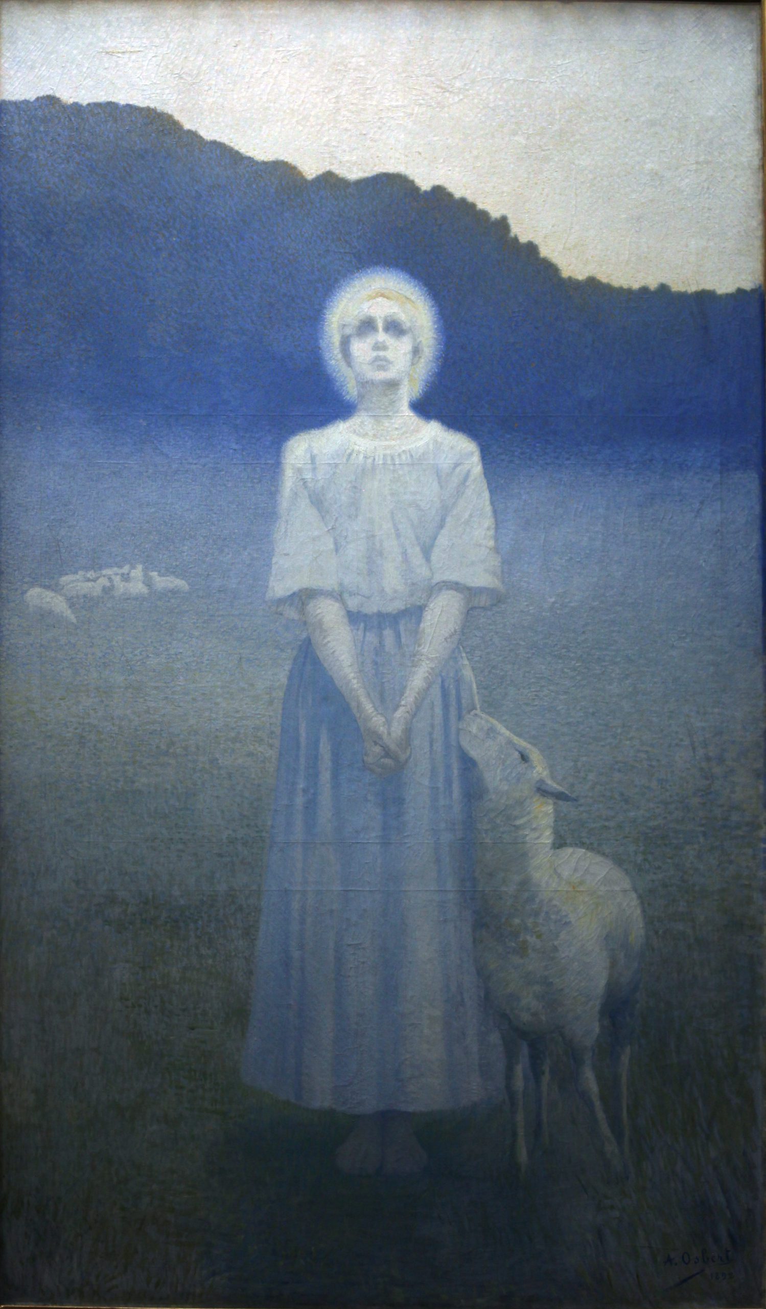 Osbert, Alphonse. 1892. Vision, huile sur toile, 235 x 138 cm, Paris, Musée d’Orsay.

