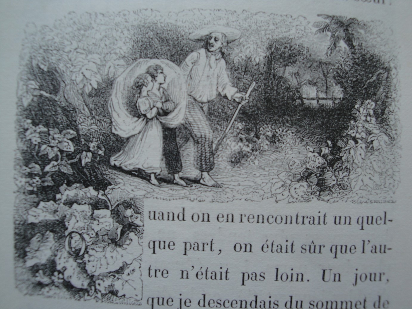 Ici, Paul et Virginie se promènent. Léon Curmer, 1838. Figure 21
