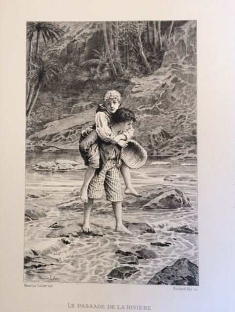 «Le passage de la rivière». Illustration provenant de l’édition de Maurice Leloir, 1887. Figure 24
