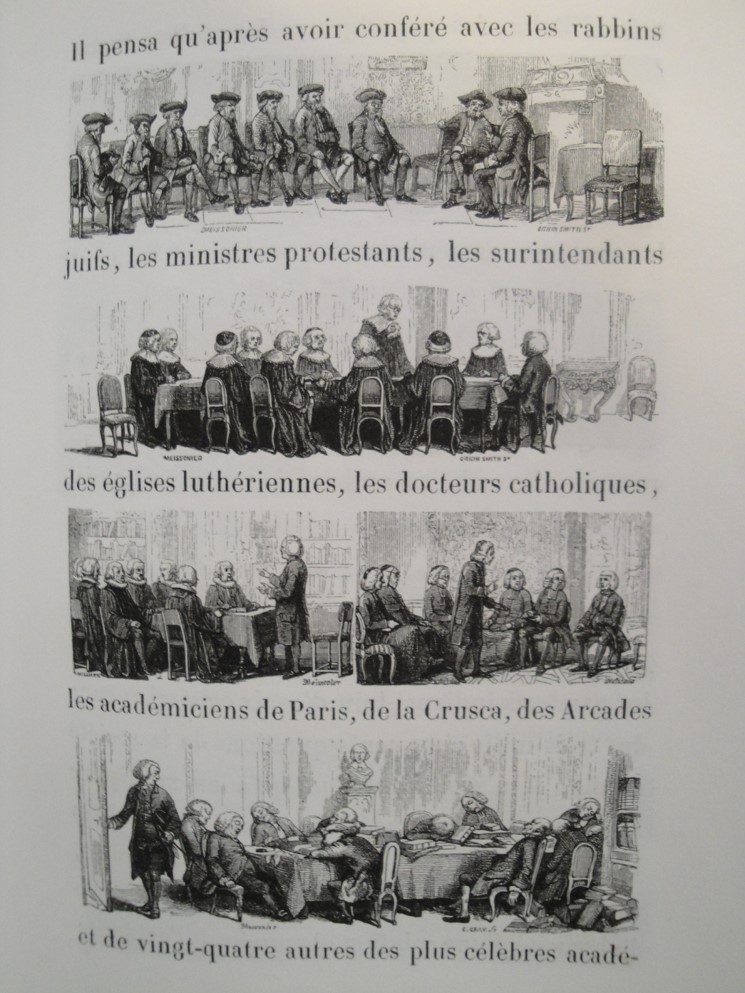 Dans cette page, ce sont les illustrations qui prennent plus de place que le texte. Léon Curmer, 1838. Figure 6.
