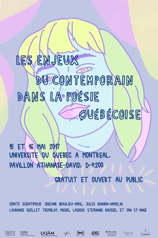 Venn, Kim. 2017. «Les enjeux du contemporain dans la poésie québécoise» (Affiche)
