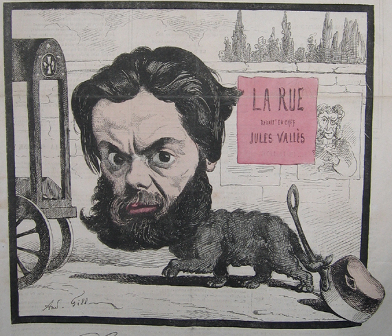 Gill, André, La Lune, n°71, 14 juillet 1867. «Jules Vallès».   