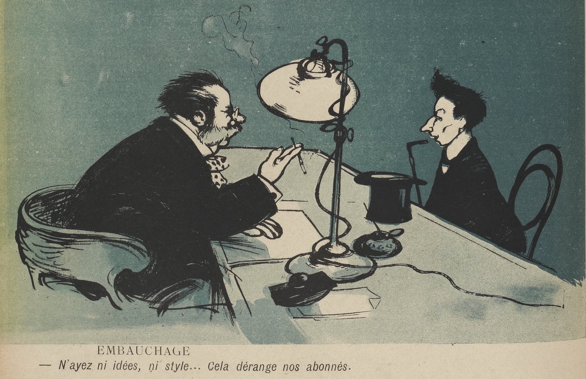 Poulbot. L’Assiette au beurre, n°111,16 mai 1903.«Journalistes».  