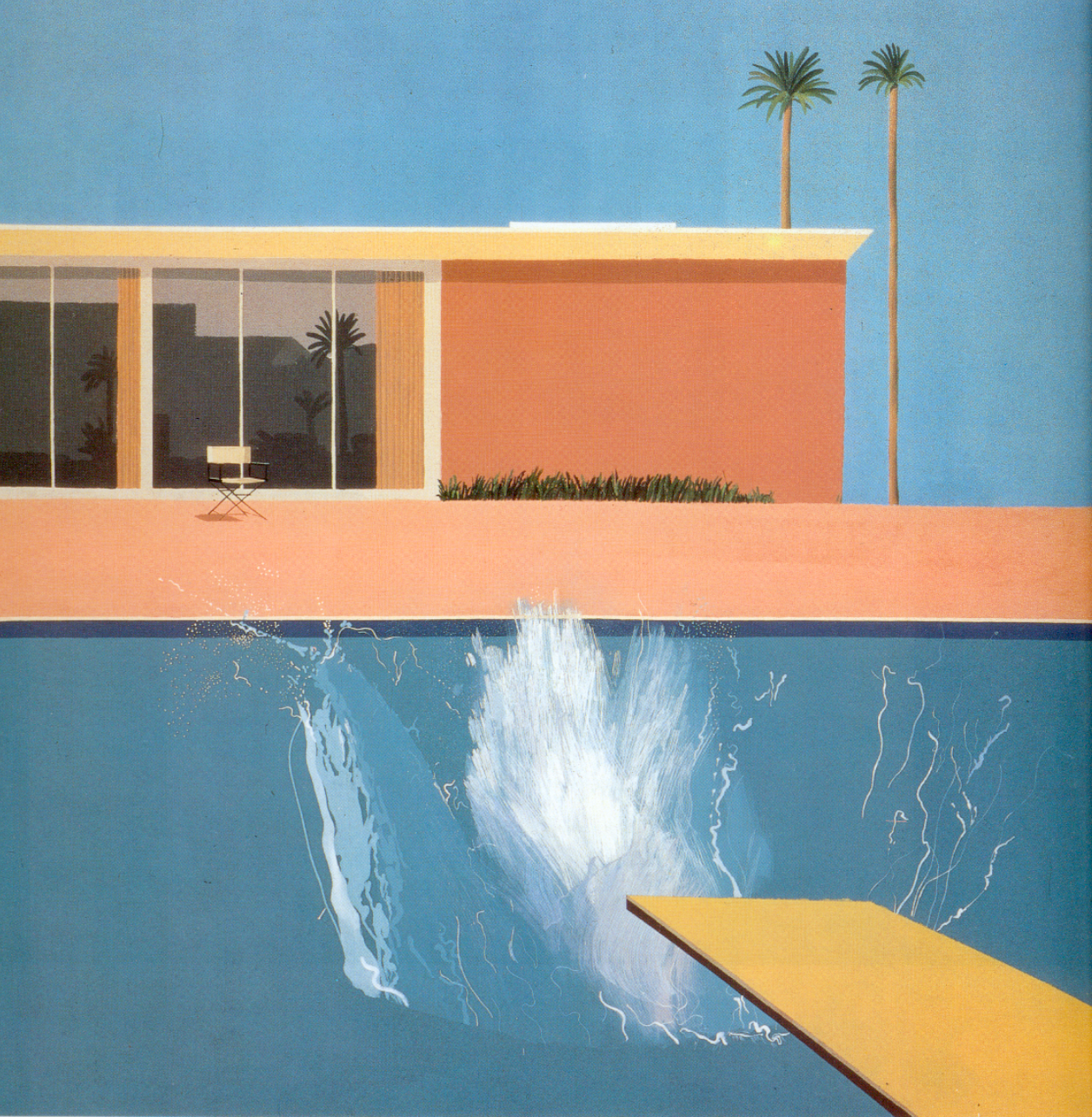 Hockney, David. 1967. «A Bigger Splash» [Peinture] 