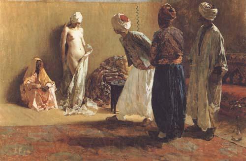 Cercone, Ettore. 1890. «L’Examen des esclaves» [Huile sur toile] 
