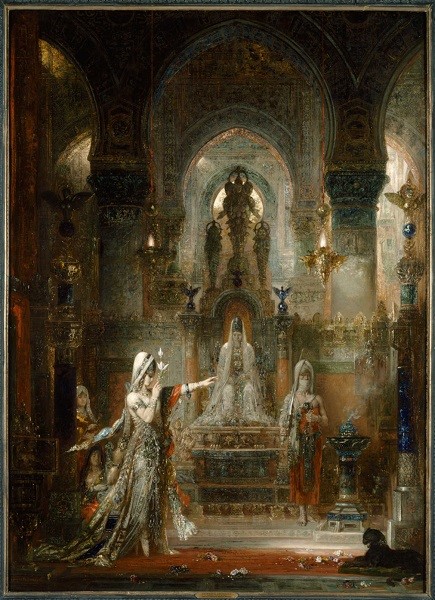 Moreau, Gustave. 1876. «Salomé dansant devant Hérode» [Huile sur toile] 