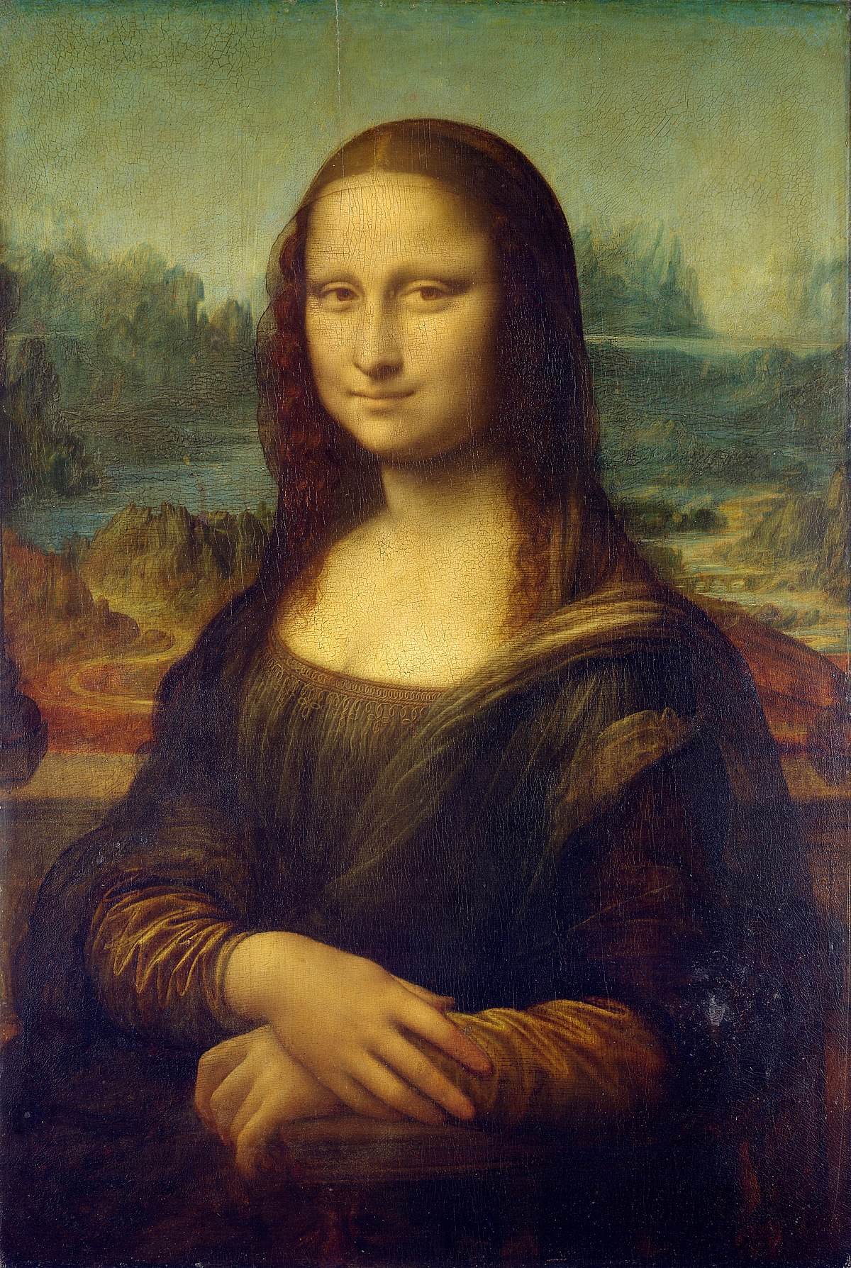 De Vinci, Léonard. 1503-1519. «Portrait de Lisa Gherardini, épouse de Francesco del Giocondo, dite Monna Lisa, la Gioconda ou la Joconde» [Huile sur toile] 