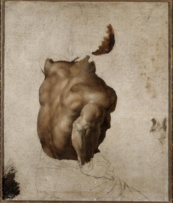 Fig. 7: Géricault, Théodore. 1818. «Étude pour Le Radeau de la Méduse» [Huile sur toile] 