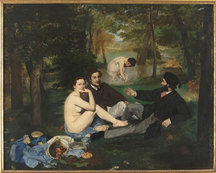 Fig. 10: Manet, Édouard. 1863. «Le déjeuner sur l’herbe» [Huile sur toile] 