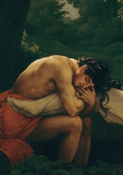 Girodet, Anne-Louis. 1808. Détail du tableau «Atala au tombeau» [Huile sur toile] 