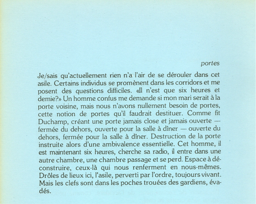 Extrait de Ruptures, 1981. 