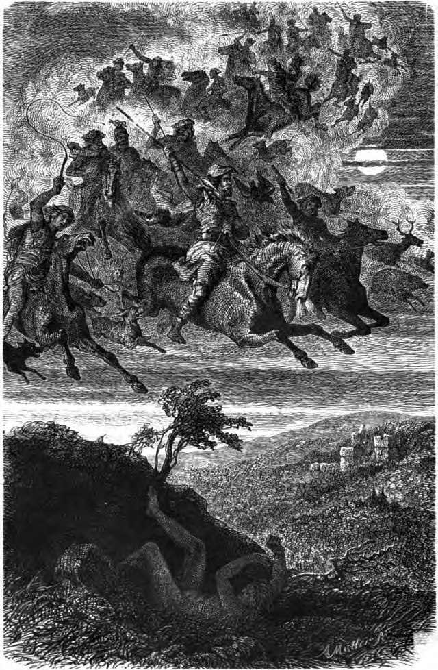 F. W. Heine. 1882. La chasse sauvage de Wotan. 