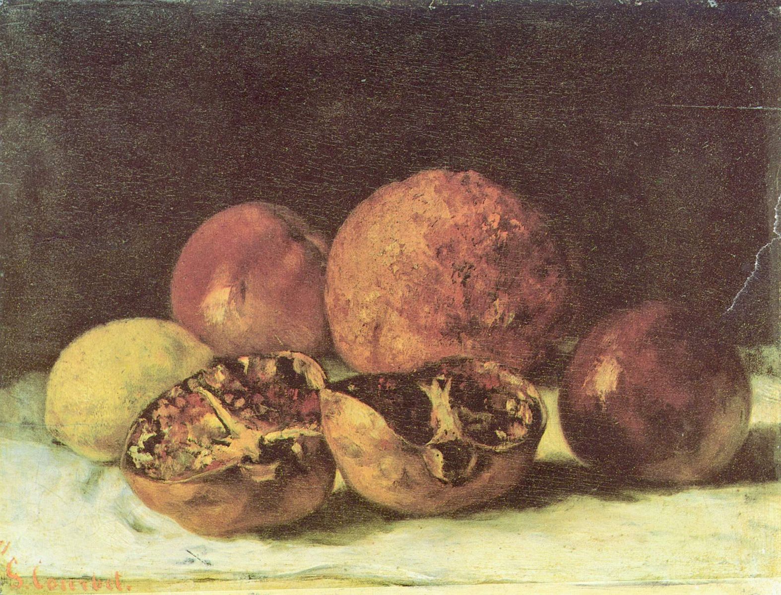 Gustave Courbet. 1871. Grenades. Reproduction numérique. Huile sur toile. 