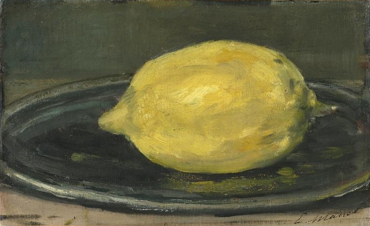 Édouard Manet. 1880. Le citron. Reproduction numérique. Huile sur toile. 