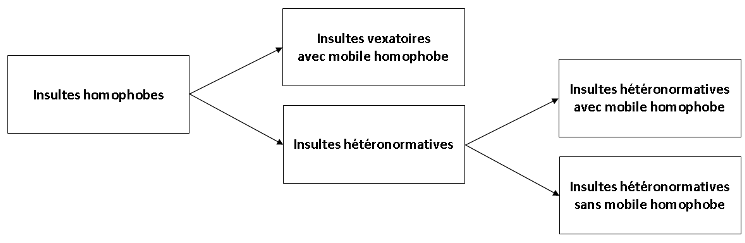 «Distinction entre les différentes insultes homophobes»
