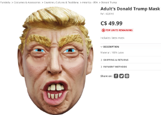 (Fig.10) Masque en latex de Donald Trump. Funidelia. Have Fun! https://www.funidelia.ca/fr/masque-donald-trump-adulte-42209.html 